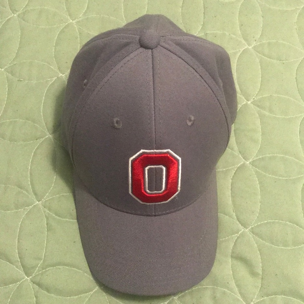 Ohio State Buckeyes Fitted Hat, Scarlet Grey